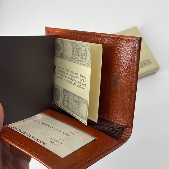 Vintage Swank Cognac Genuine Buffalo Wallet - Picture 6 of 7